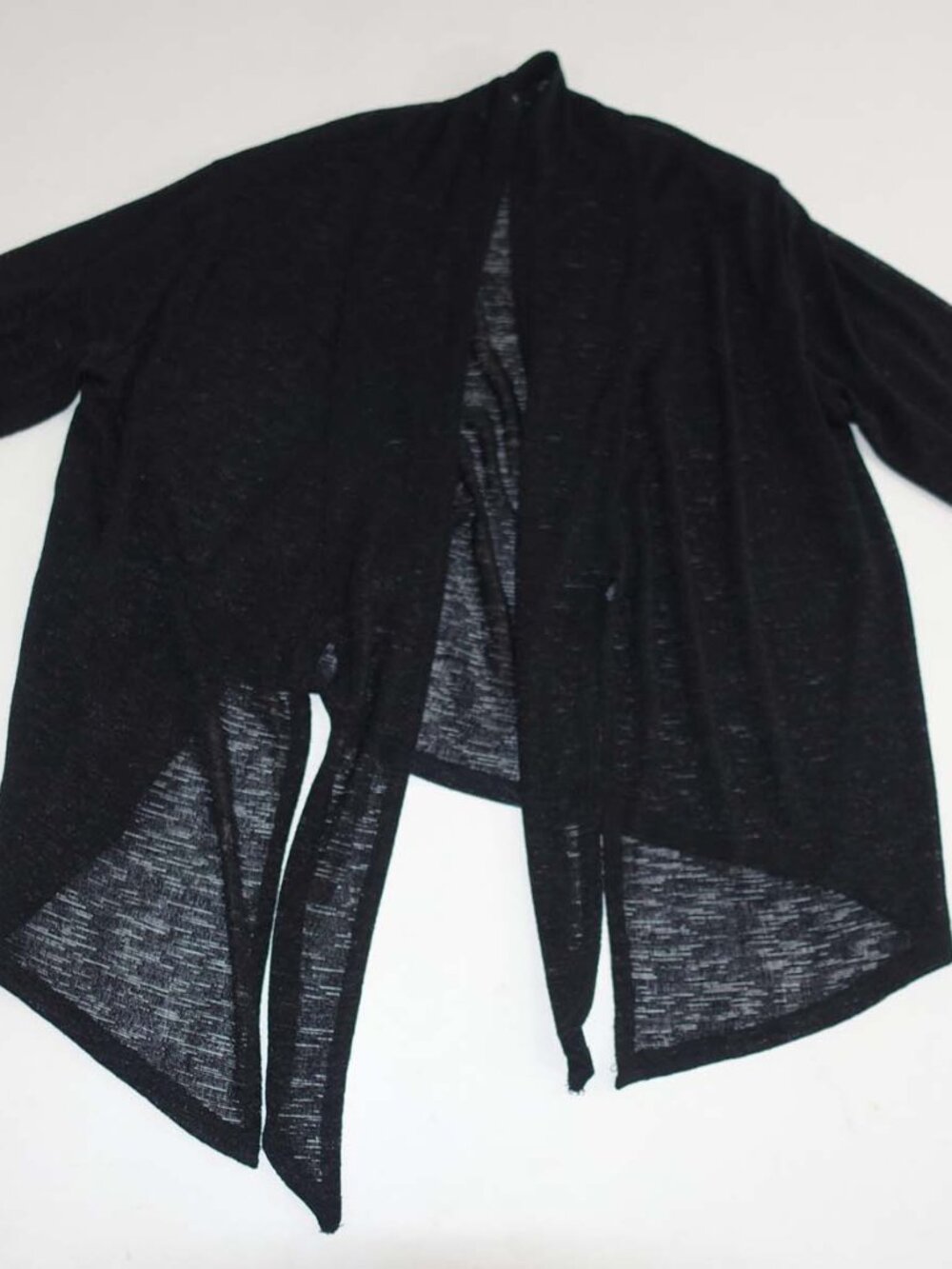 Clara Sun Woo Women's Tie Front Cardigan Sweater Blouse Size XL Light Weight